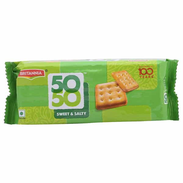 Britannia 50 50 Biscuits 100Gm