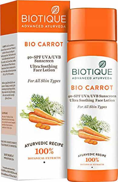 Biotique Carrot Spf40 Sunscreen 120Ml
