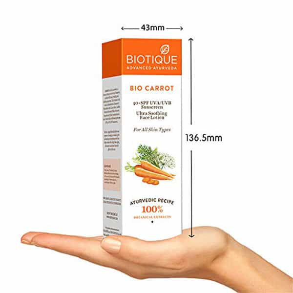 Biotique Carrot Spf40 Sunscreen 120Ml