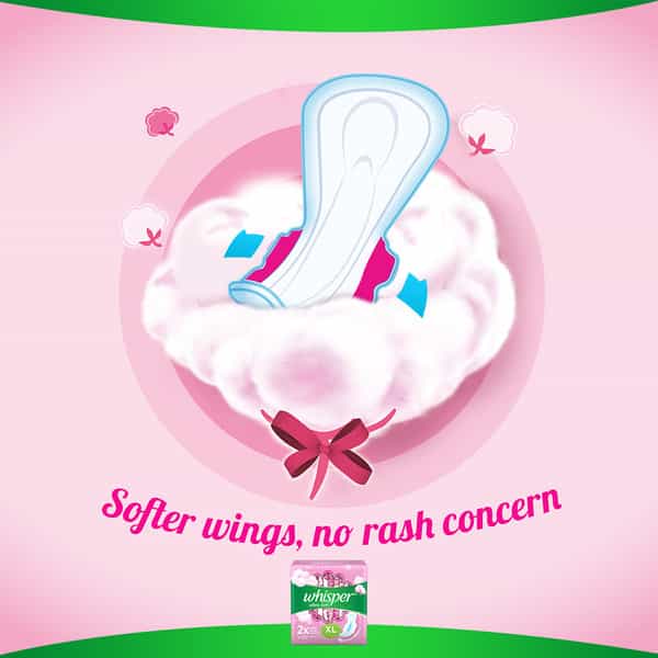 Whisper Ultra Clean Size Xl Sanitary Pads Packet Of 30