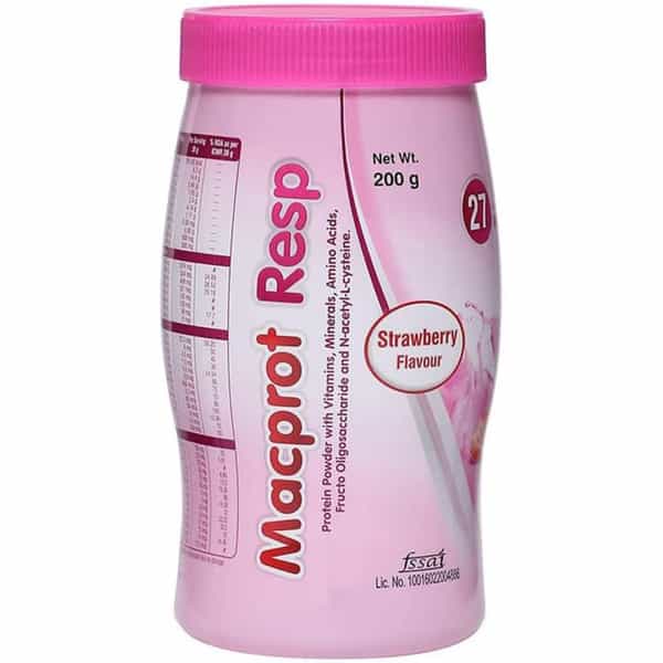 Macprot Resp Strawberry Bottle Of 200Gm Powder