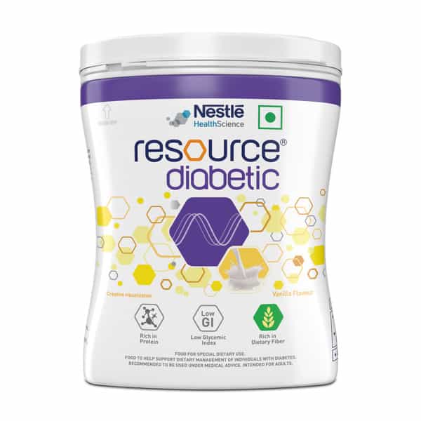 Nestle Resource Diabetic Vanilla Flavour Protein Powder Box Of 400G Refil