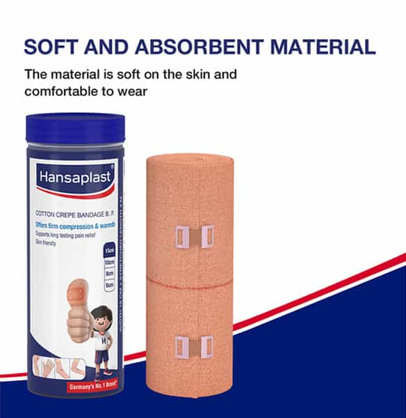Crepe Bandage 15Cm Heal Up 1'S