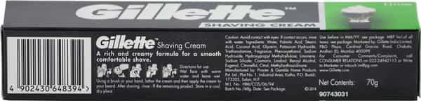 Gillete Shaving Cream 70Gm