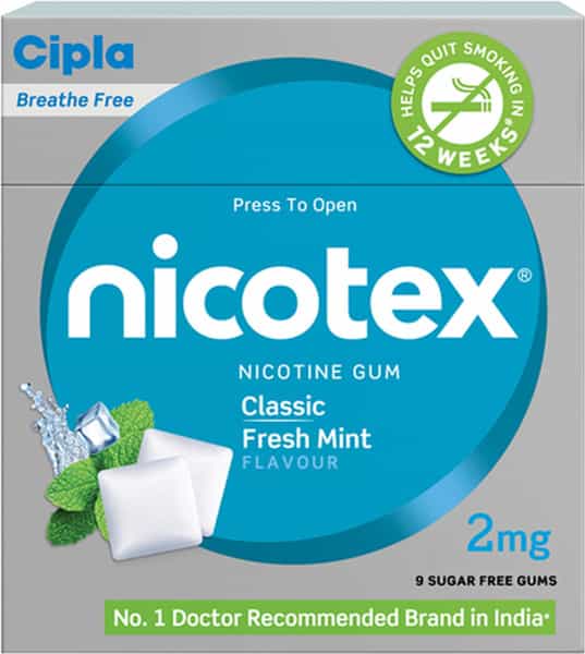 Nicotex Classic Mint Flav 2Mg Tab 9'S