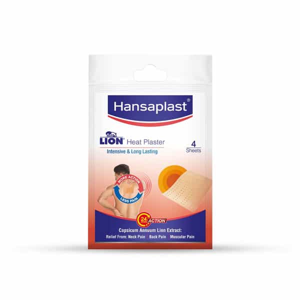 Hansaplast Lion Heat Plaster Packet Of 4