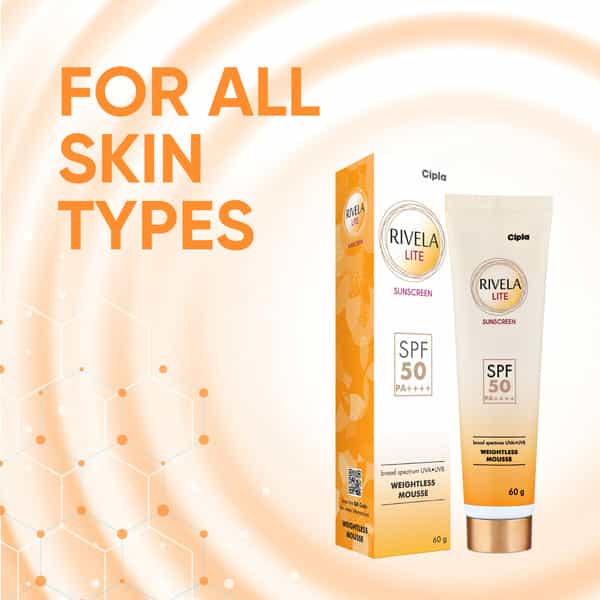Rivela Lite | Spf 50 | Sunscreen Cream | 60 Gm