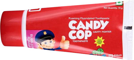 Candy Cop Bubblegum Flavour Toothpaste 70gm