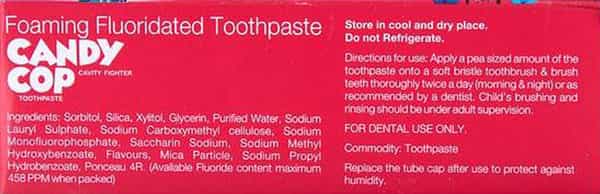 Candy Cop Bubblegum Flavour Toothpaste 70Gm