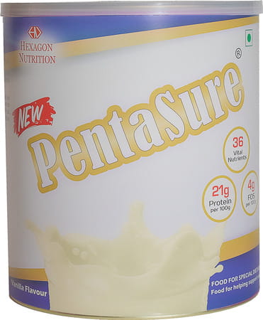 New Pentasure Vanilla Nutrition Supplement Tin Of 1 Kg
