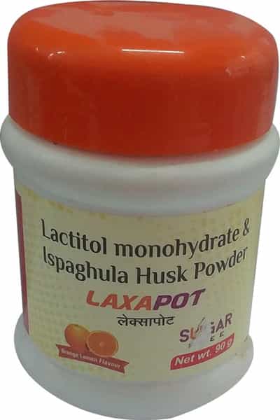 Laxapot Orange Lemon Flavour Sugar Free Bottle Of 90Gm Oral Powder