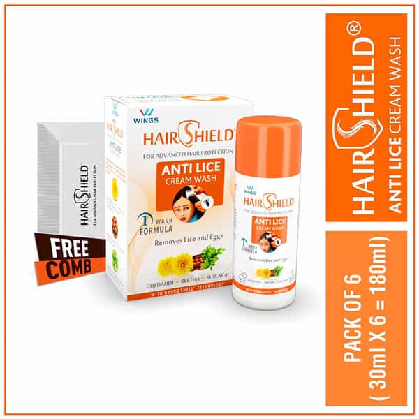 Hair Shield | Anti Lice Cream Wash | Bottle 30 Ml