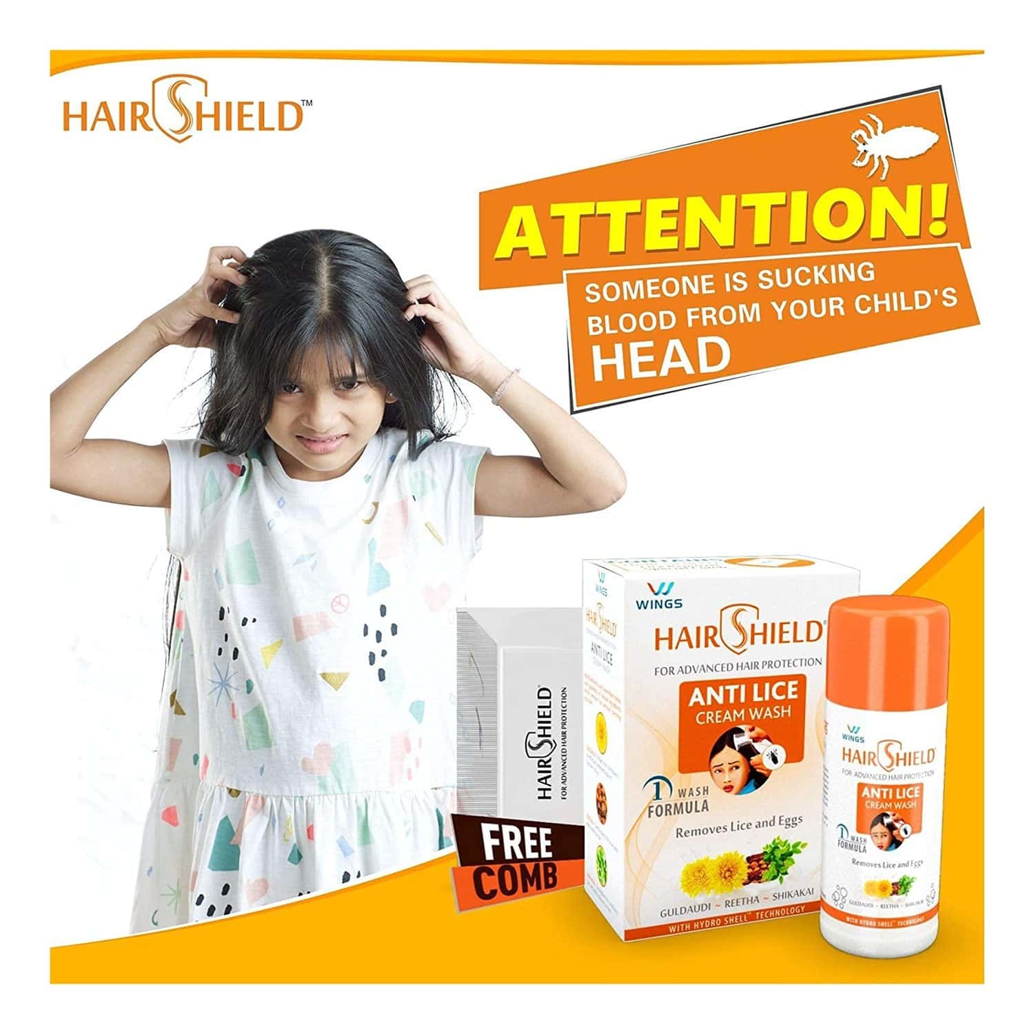 Buy HAIR SHIELD ANTI LICE CREAM WASH 30ML Online & Get Upto 60 OFF at