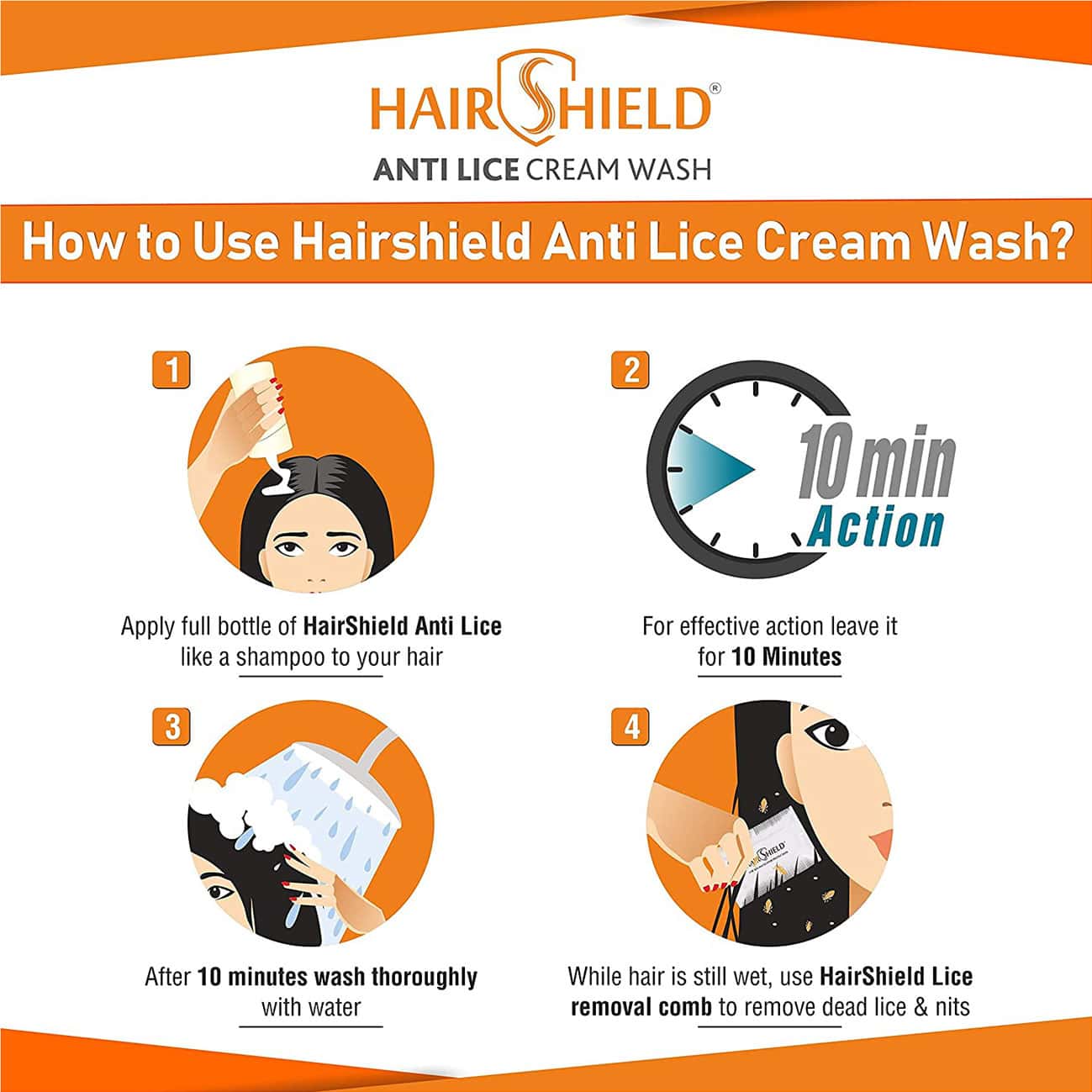 Buy HAIR SHIELD ANTI LICE CREAM WASH 30ML Online & Get Upto 60 OFF at
