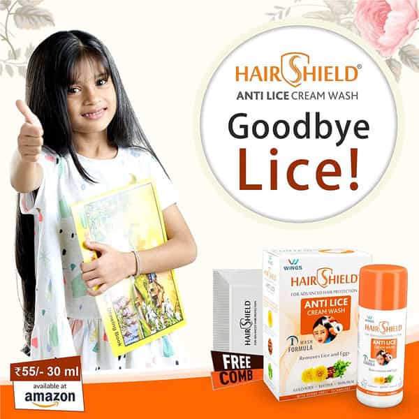 Hair Shield | Anti Lice Cream Wash | Bottle 30 Ml
