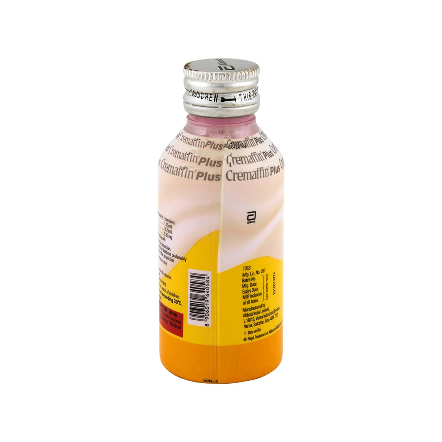 Buy Cremaffin Plus Refreshing Constipation Syrup Sugar Free Bottle Of