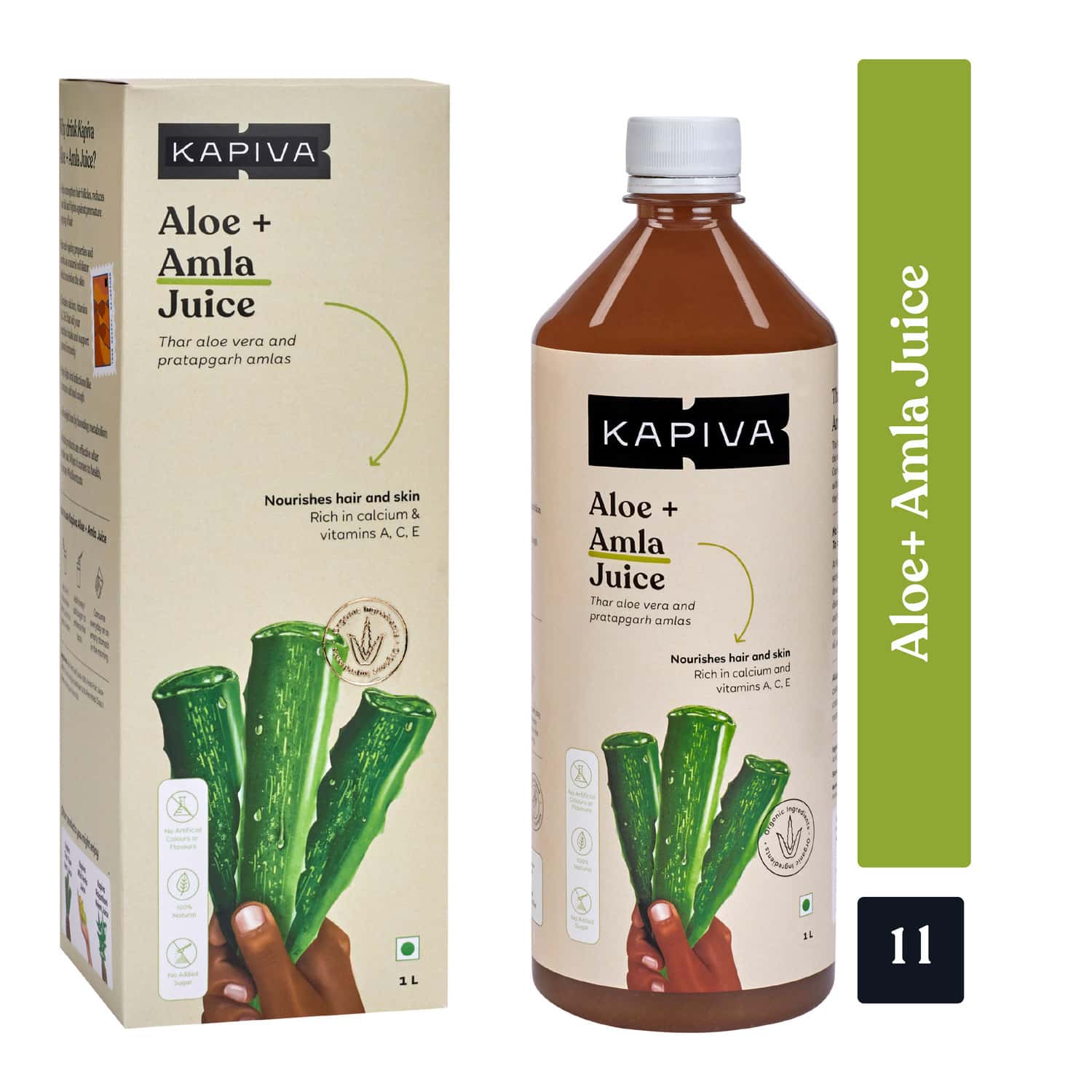 Buy Kapiva Aloe + Amla Health Juice Bottle Of 1 L Online get Upto 60