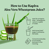 Kapiva Aloe Vera Wheatgrass Juice Natural Detoxifier No Added Sugar - 1 L