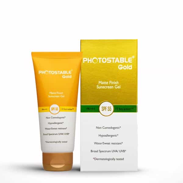 Photostable Gold | Spf 55 | Matte Finish Sunscreen Gel 50 Gm