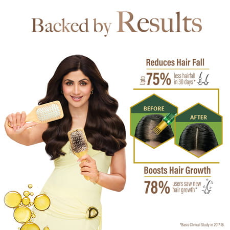 Kesh King Gold Ayurvedic Hair Oil With 21 Herbs And Gro-Biotin 100 Ml