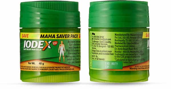 Iodex Body Pain Expert Relief Pain Balm 40 Gm