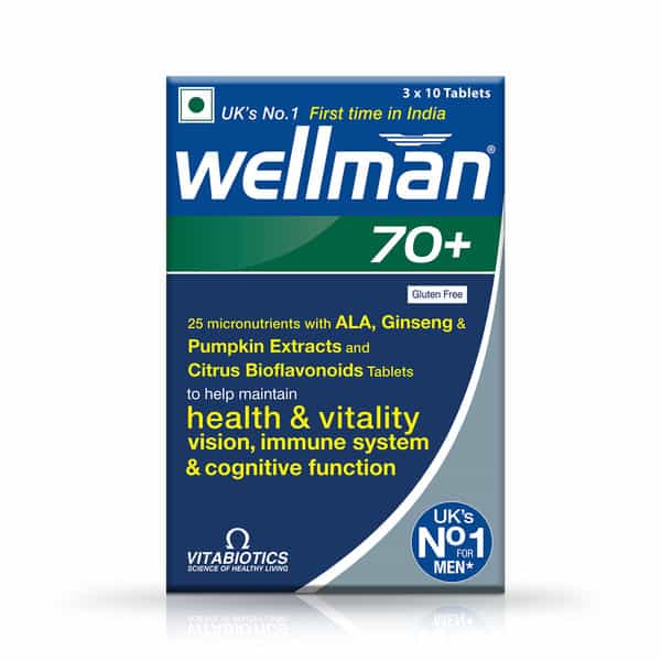 Wellman 70+ Health Supplement Tablets - Pack Of 30