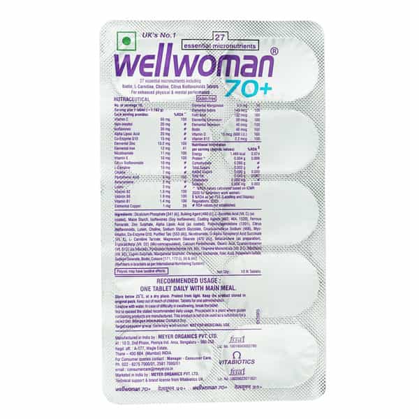 Wellman 70 Plus Strip Of 10 Tablets