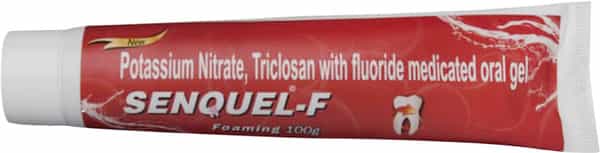 New Senquel F Foaming Tube Of 100Gm Oral Gel