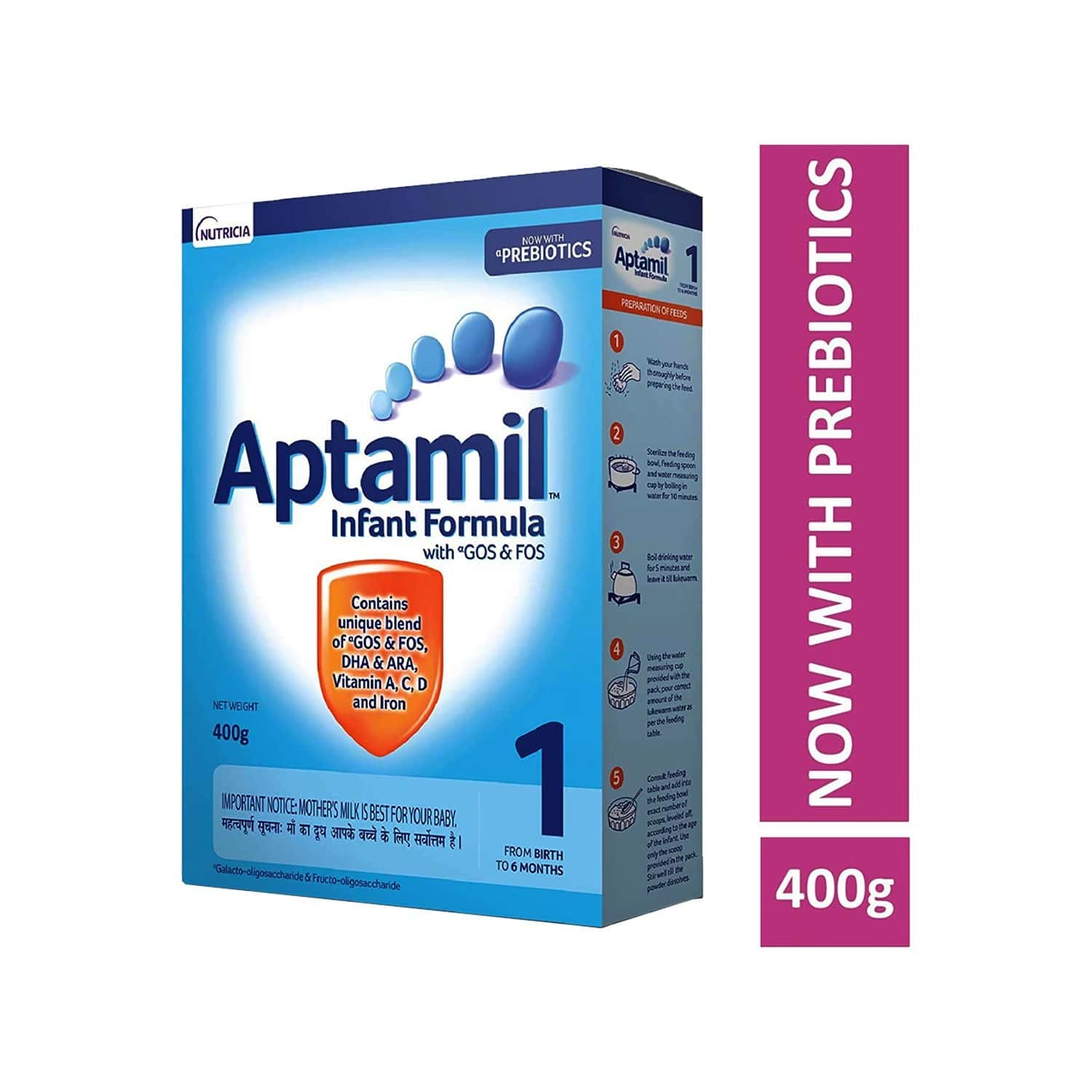 Buy Aptamil Baby Food Stage 1 Infant Formula Box Of 400 G Online at