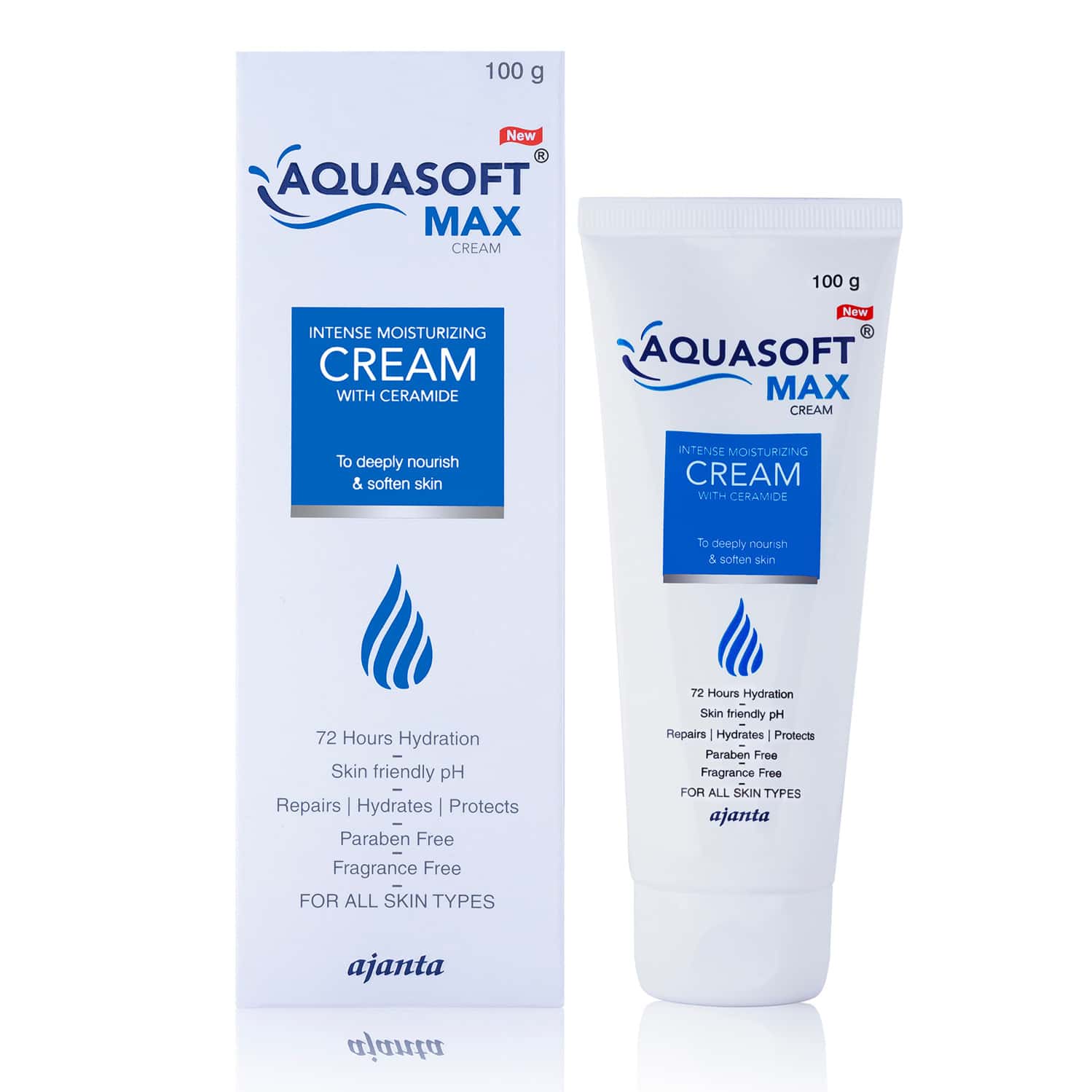New Aquasoft Max Intensive Moisturising Cream 100 Gm