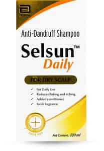 Selsun Daily Anti-dandruff Shampoo For Dry Scalp Bottle Of 120ml