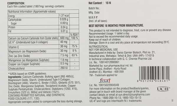 Ostoshine Strip Of 10 Tablets