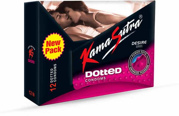 Kamasutra Dotted Box Of 12 Condoms