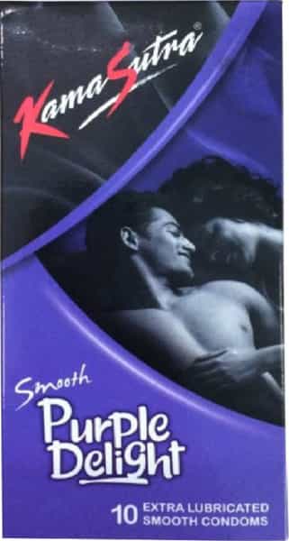 Kamasutra Smooth Purple Delight Box Of 10 Condoms