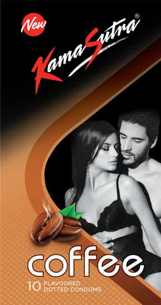 Kamasutra Excite Coffee Cappuccino Box Of 10 Condoms