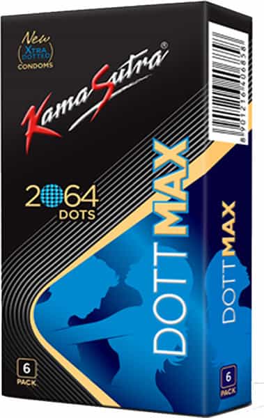 Kamasutra Dott Dotted Condoms Box Of 6