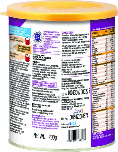 Protinex Junior Vanilla - 200Gm Tin