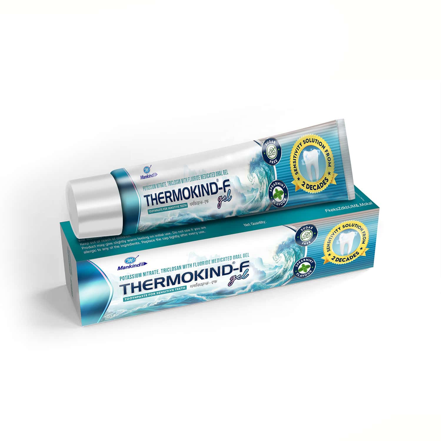 THERMOKIND F | SPEARMINT FLAVOUR | SUGAR FREE | FOR SENSITIVE TEETH | ORAL GEL 100 GM