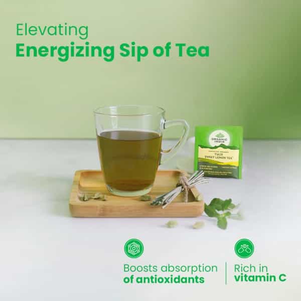 Organic India Tulsi Sweet Lemon Tea Bag 25'S