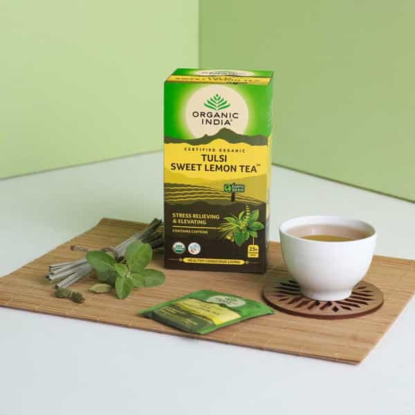 Organic India Tulsi Sweet Lemon Tea Bag 25'S