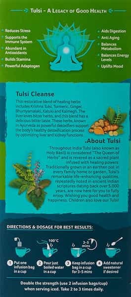 Organic India Tulsi Cleanse Tea Bag 25'S