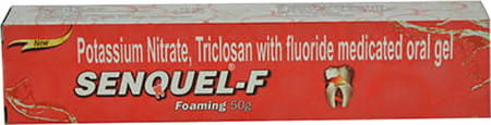 New Senquel F Foaming Tube Of 50gm Oral Gel