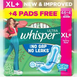 Whisper Ultra Hygiene + Comfort Xl Plus Sanitary Pads Pack Of 44