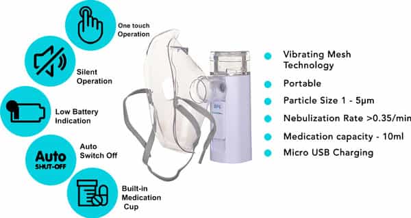 Bpl Breath Ezee N10 Nebulizer & Vapourizer