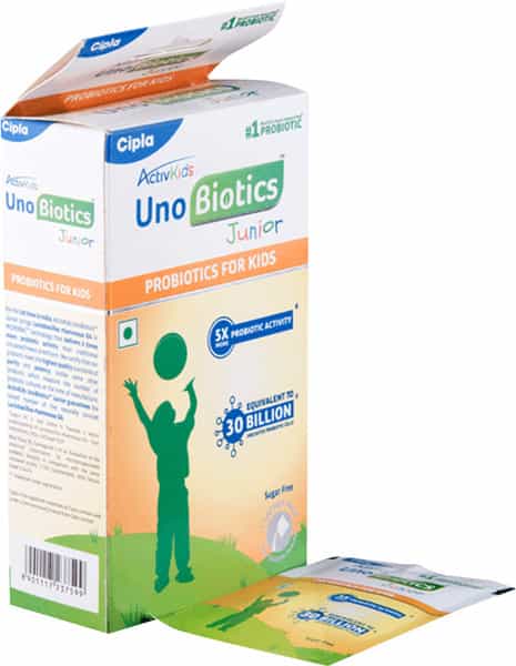 Activkids Uno Biotics Junior Sugar Free Sachet Of 1Gm Oral Powder