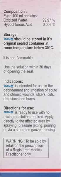 Oxum Antiseptic Spray Bottle Of 100Ml