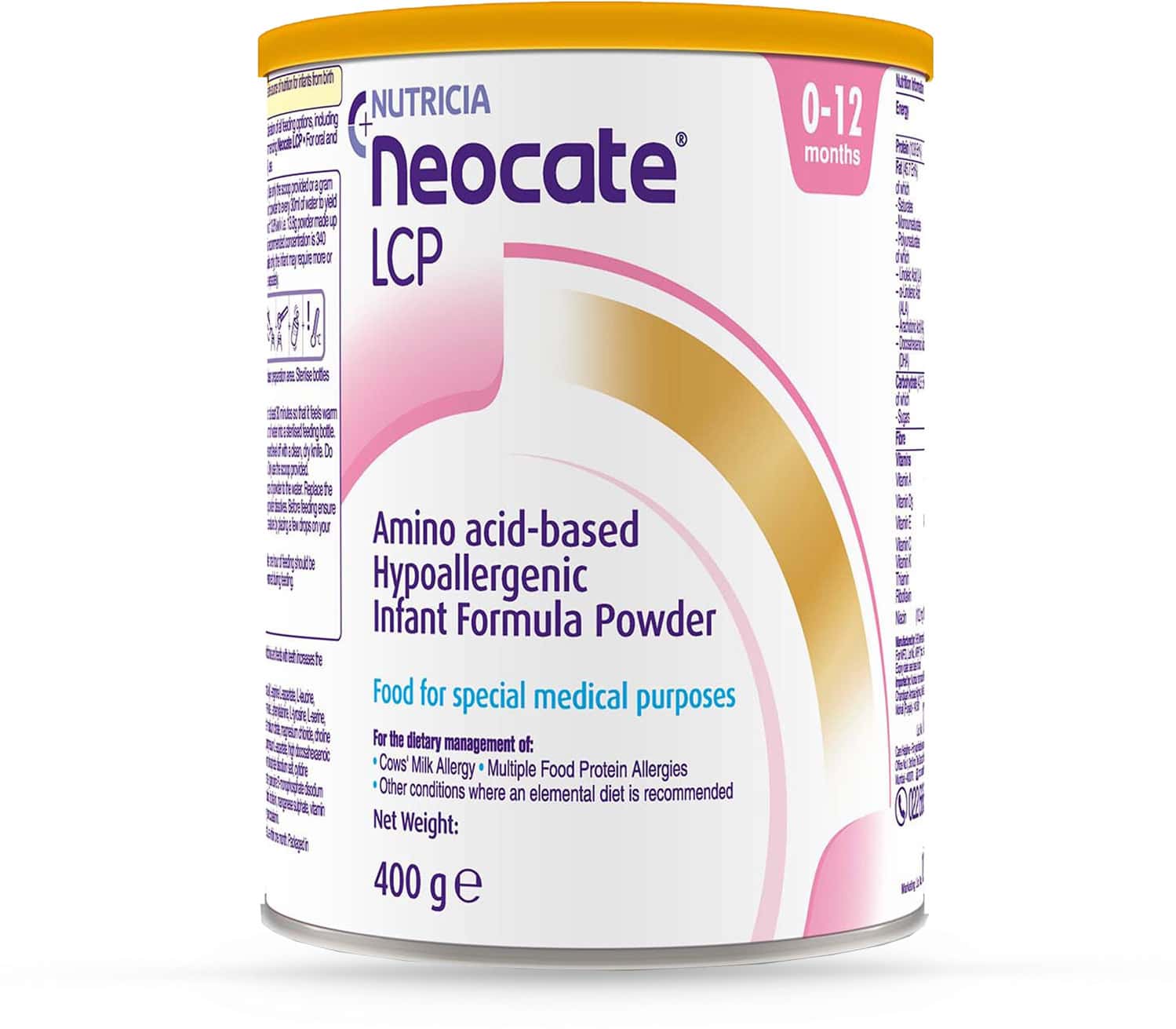 Neocate Lcp Baby Food Tin Of 400 G