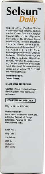 Selsun Daily Anti-Dandruff Shampoo For Dry Scalp Bottle Of 60Ml