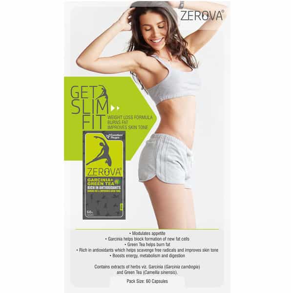 Zerova Garcinia And Green Tea Capcules For Weight Loss (60)