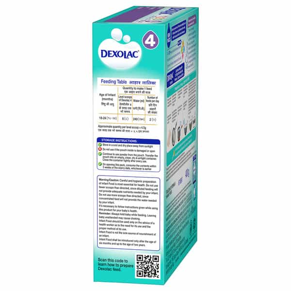 Dexolac 4 | Follow-Up Infant Formula | 18 To 24 Months | Box 400 Gm